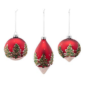 Red Christmas Tree Ornament