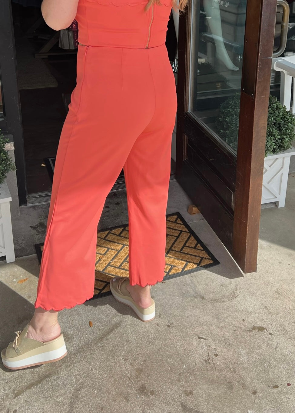 Roaman's Women's Plus Size Classic Bend Over Pant Elastic Waist Pull On Dress  Slacks - 40 W, Sunset Coral Orange - Walmart.com